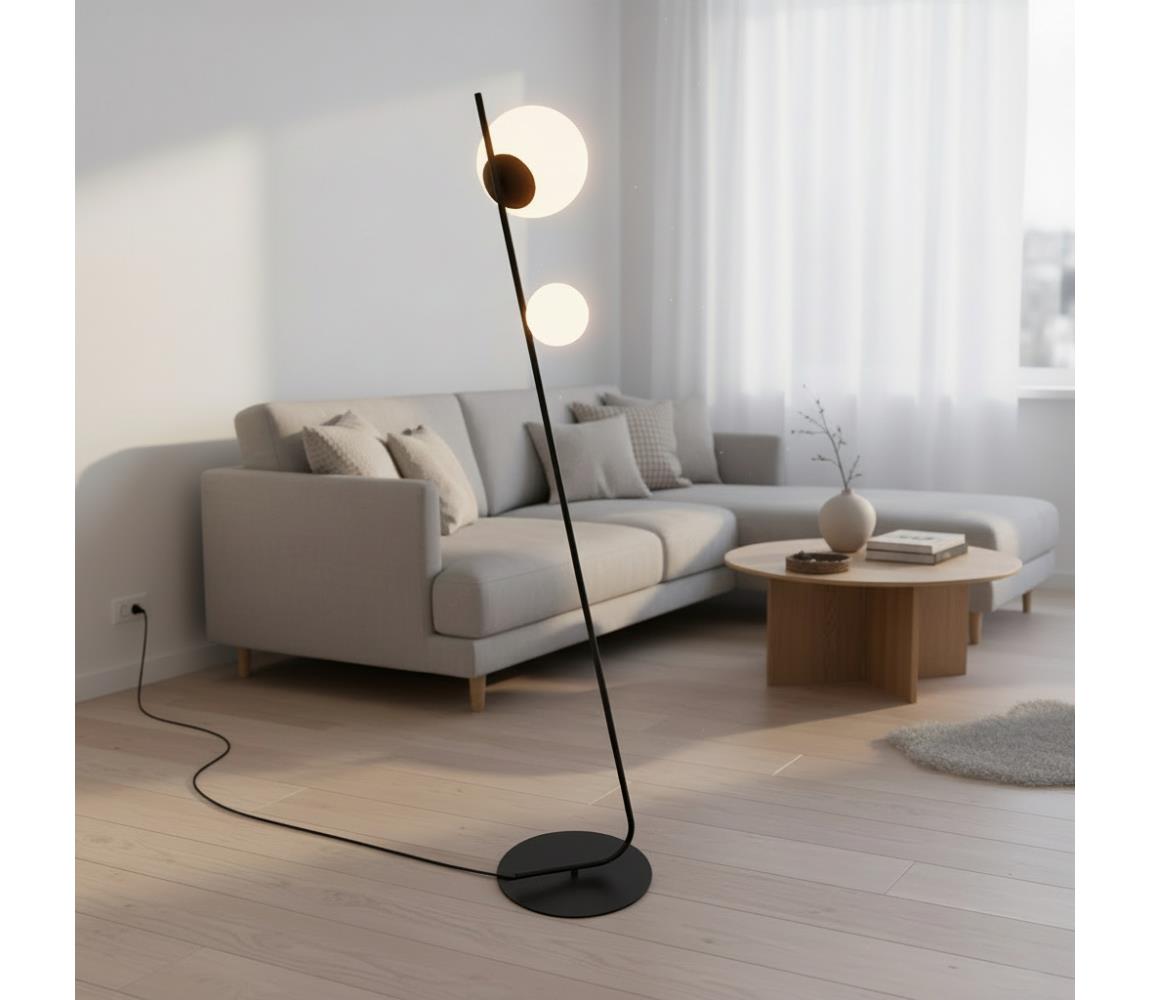 EMIBIG Stojacia lampa TATU 2xG9/8W/230V čierna 1504/LP2