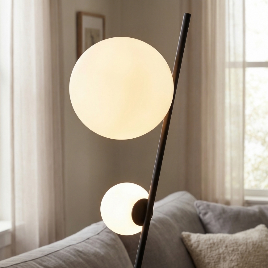 Stojacia lampa TATU 2xG9/8W/230V čierna