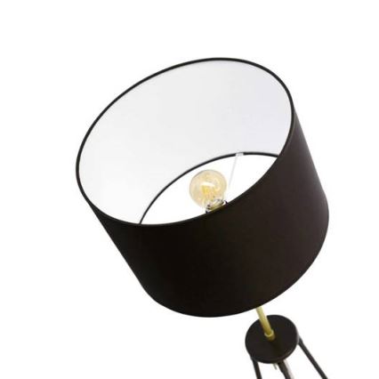 Stojacia lampa TEGOLA 1xE27/60W/230V čierna/zlatá