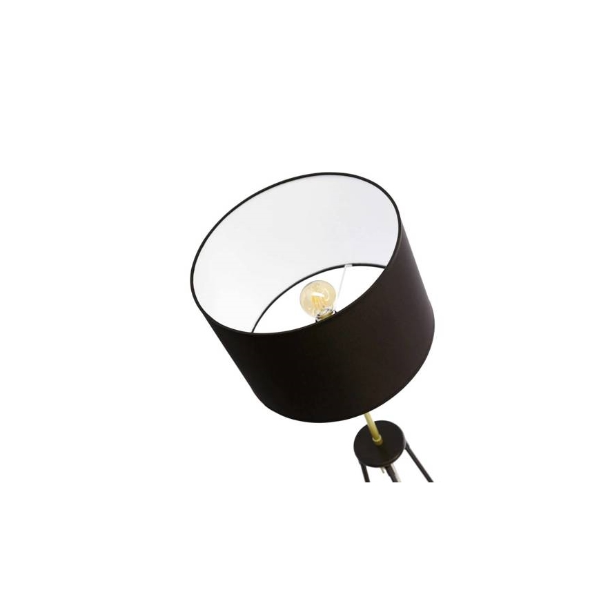 Stojacia lampa TEGOLA 1xE27/60W/230V čierna/zlatá