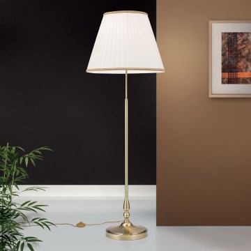 Stojacia lampa TONIA 2xE27/60W/230V 154 cm biela/bronz