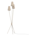 Stojacia lampa TREFOT 3xE14/15W/230V béžová