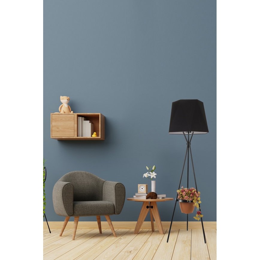 Stojacia lampa VENEDIK 1xE27/60W/230V čierna