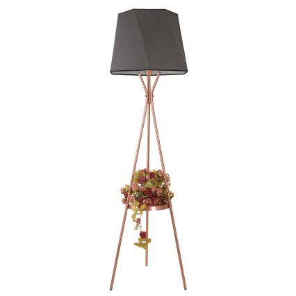 Stojacia lampa VENEDIK 1xE27/60W/230V šedá/medená
