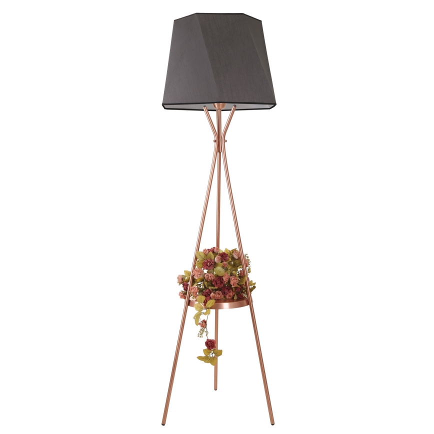 Stojacia lampa VENEDIK 1xE27/60W/230V šedá/medená