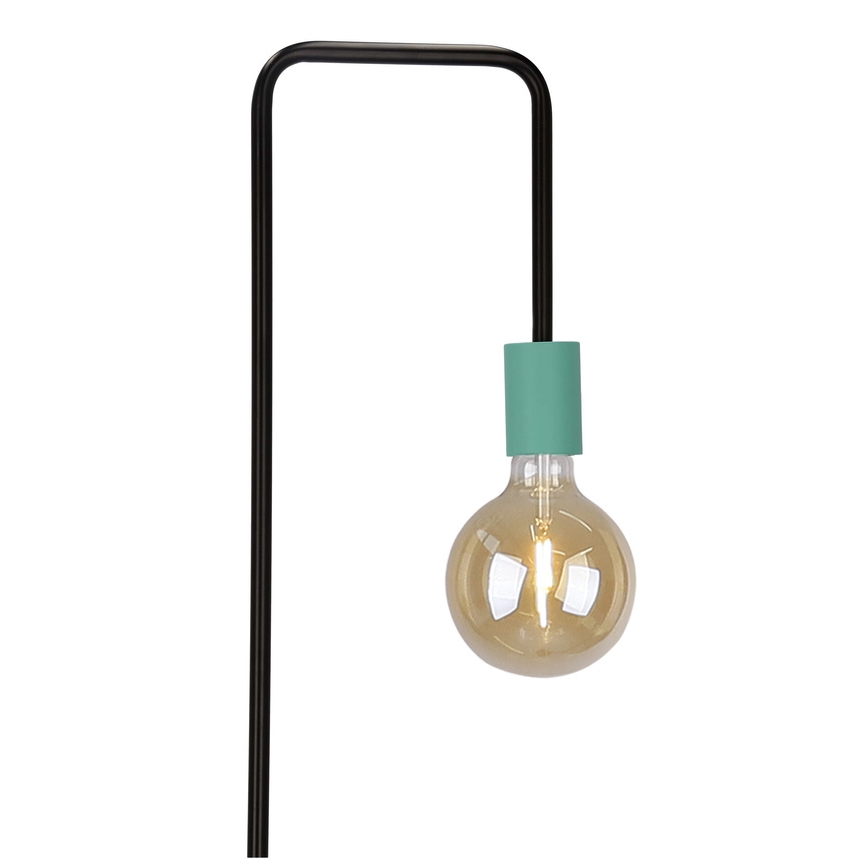 Stojacia lampa VIPER 1xE27/40W/230V čierna/tyrkysová