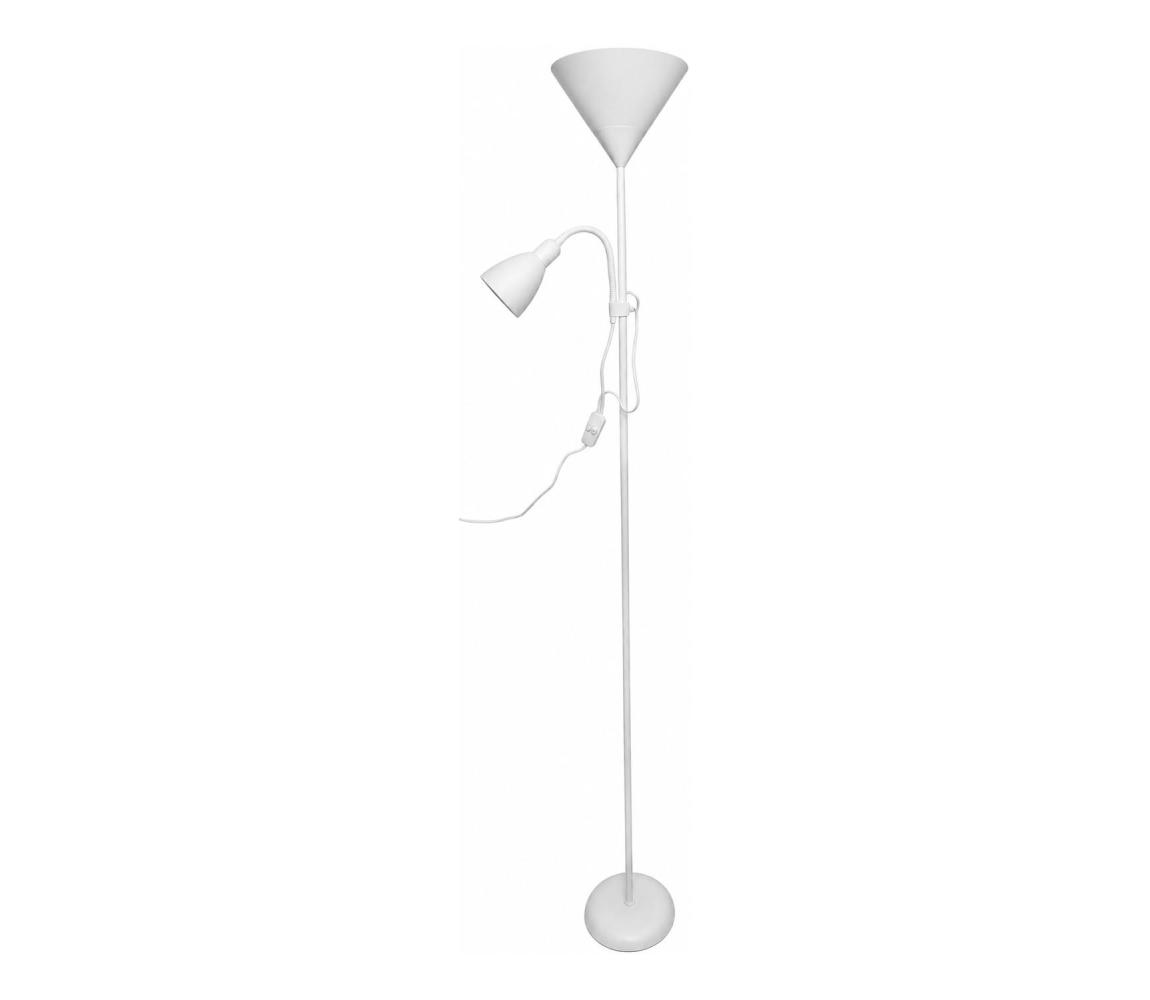 light Stojacia lampa WENDY 1xE27/100W/230V + 1xE14/40W biela 3070FLBL/BL