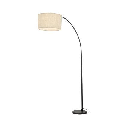 Stojacia lampa ZENITH 1xE27/15W/230V čierna/béžová