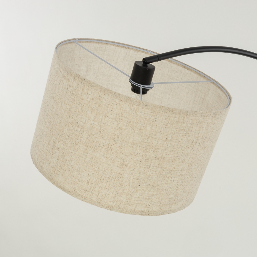 Stojacia lampa ZENITH 1xE27/15W/230V čierna/béžová