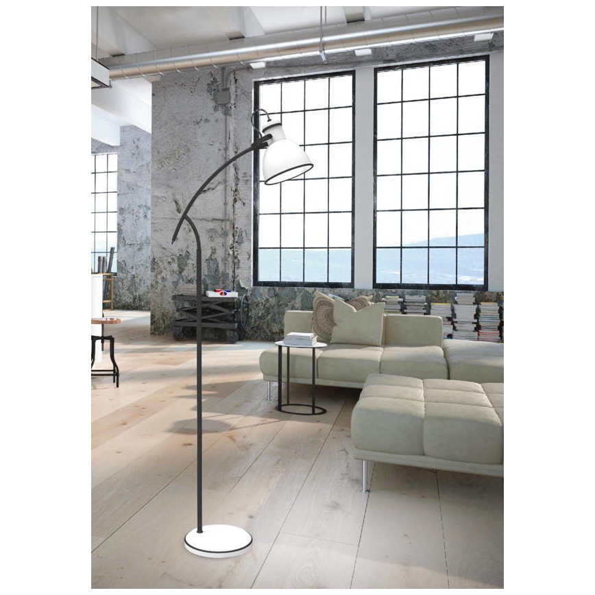 Stojacia lampa ZUMBA 1xE27/40W/230V biela/čierna