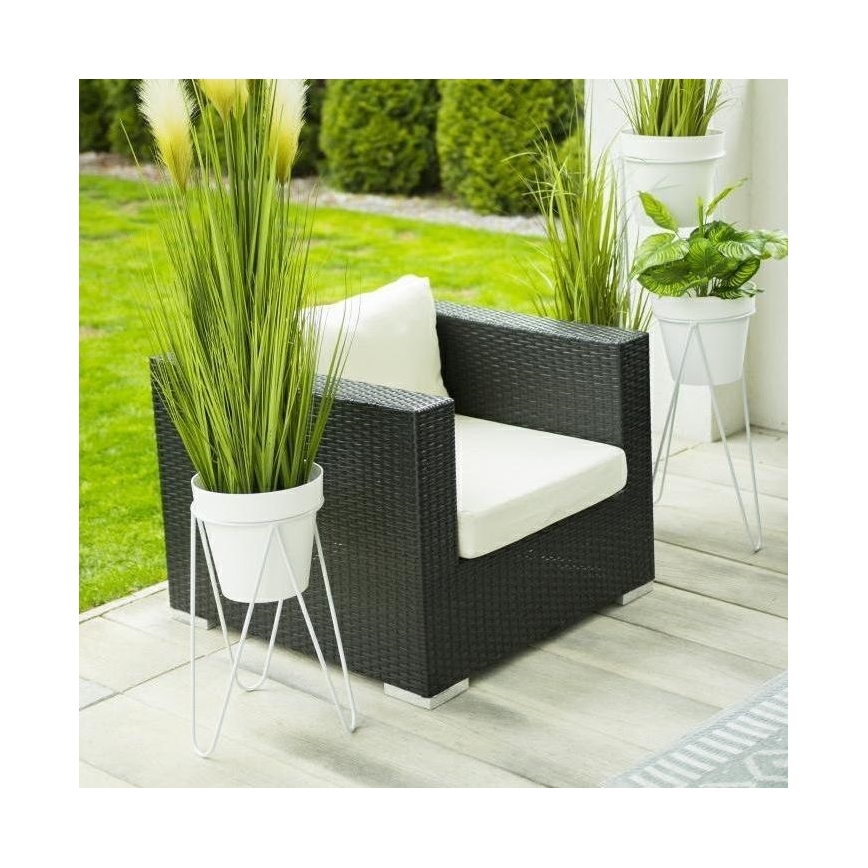 Stojan na kvetináč LOFT 50x30 cm biela