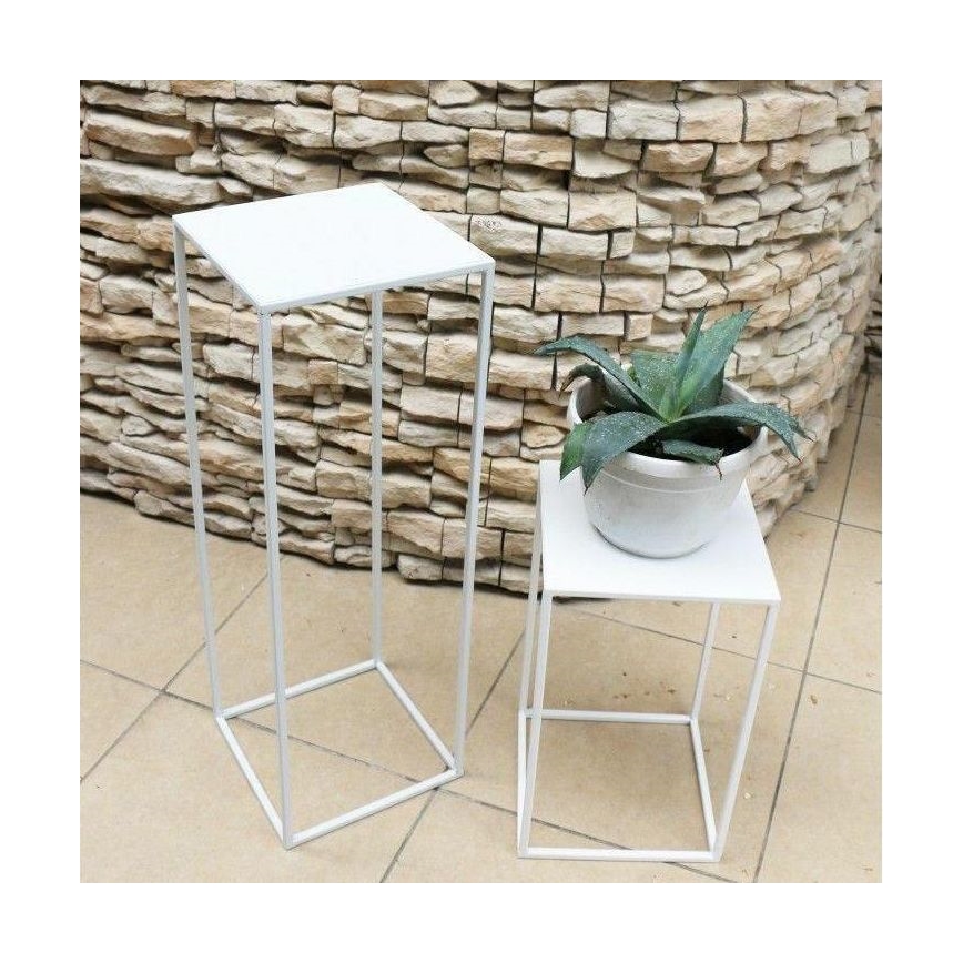 Stojan na kvety 70x24 cm biela