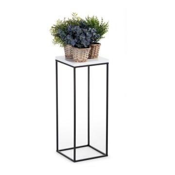 Stojan na kvety BASICLOFT 80x24 čierna/biela