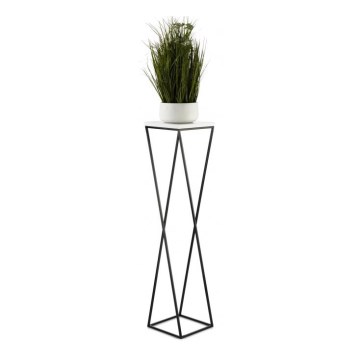Stojan na kvety LOFT 100x24 cm čierna/biela