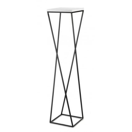 Stojan na kvety LOFT 100x24 cm čierna/biela
