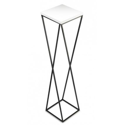 Stojan na kvety LOFT 100x24 cm čierna/biela