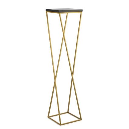 Stojan na kvety LOFT 100x24 cm zlatá/čierna