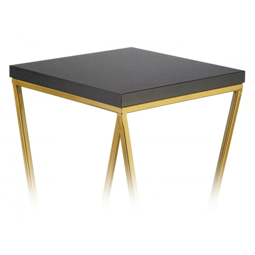 Stojan na kvety LOFT 100x24 cm zlatá/čierna