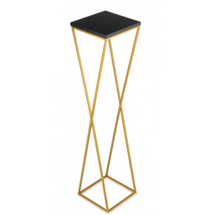 Stojan na kvety LOFT 100x24 cm zlatá/čierna