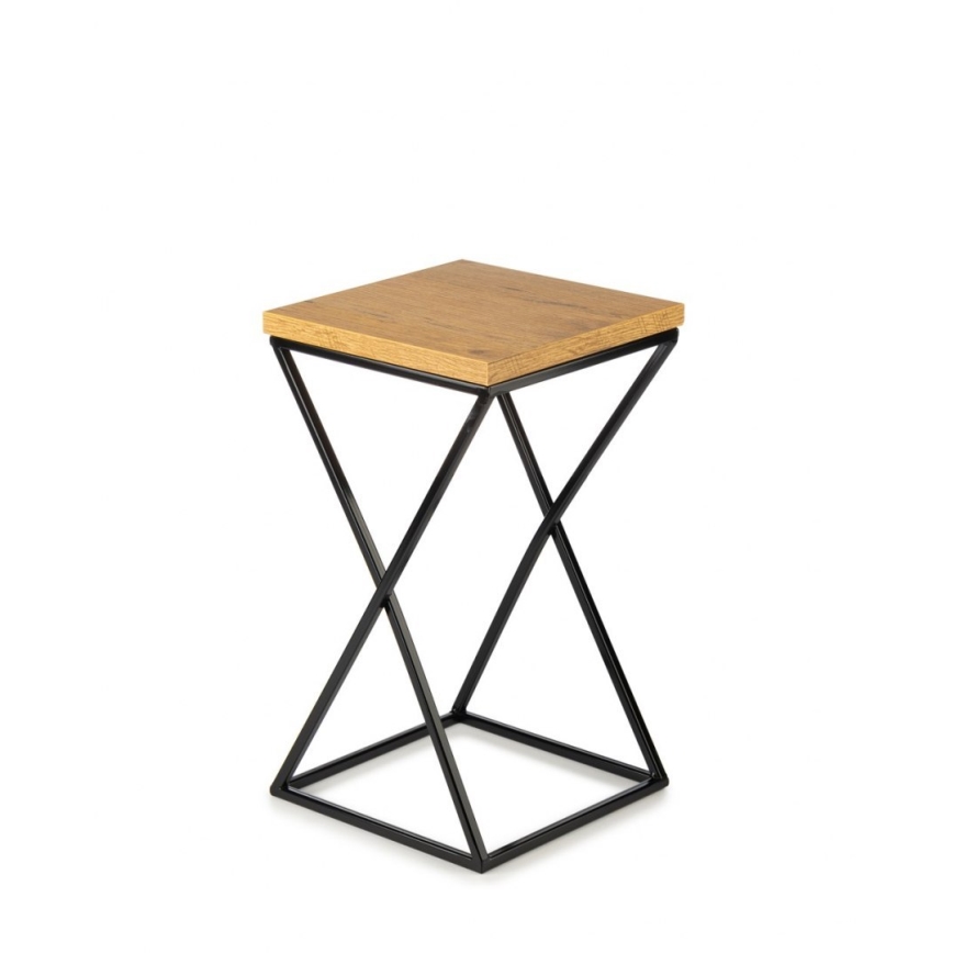 Stojan na kvety LOFT 40x24 cm čierna/hnedá
