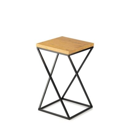 Stojan na kvety LOFT 40x24 cm čierna/hnedá