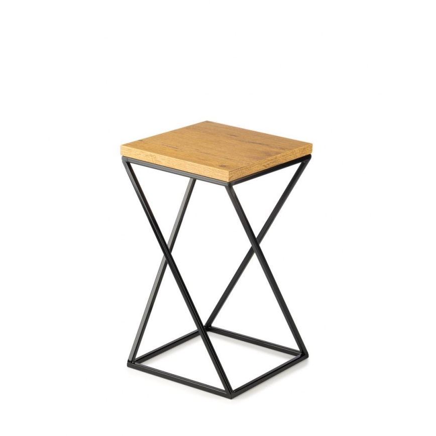 Stojan na kvety LOFT 40x24 cm čierna/hnedá