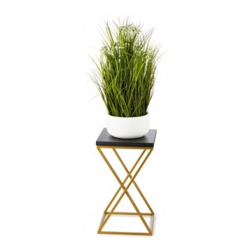 Stojan na kvety LOFT 40x24 cm zlatá/čierna