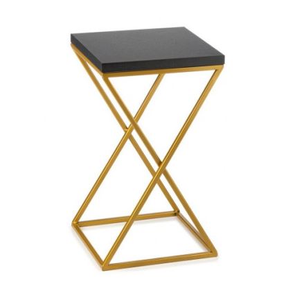 Stojan na kvety LOFT 40x24 cm zlatá/čierna