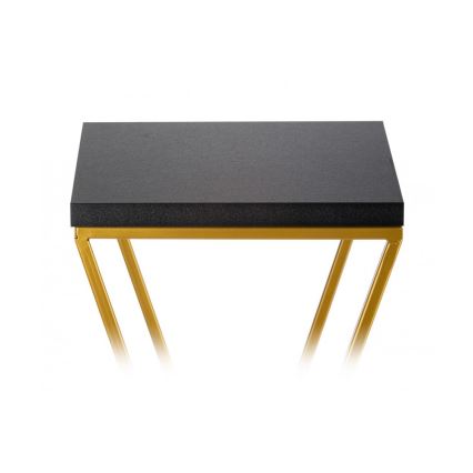 Stojan na kvety LOFT 40x24 cm zlatá/čierna