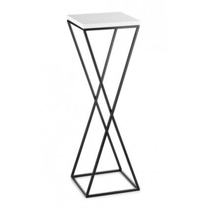 Stojan na kvety LOFT 70x24 cm čierna/biela