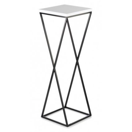 Stojan na kvety LOFT 70x24 cm čierna/biela