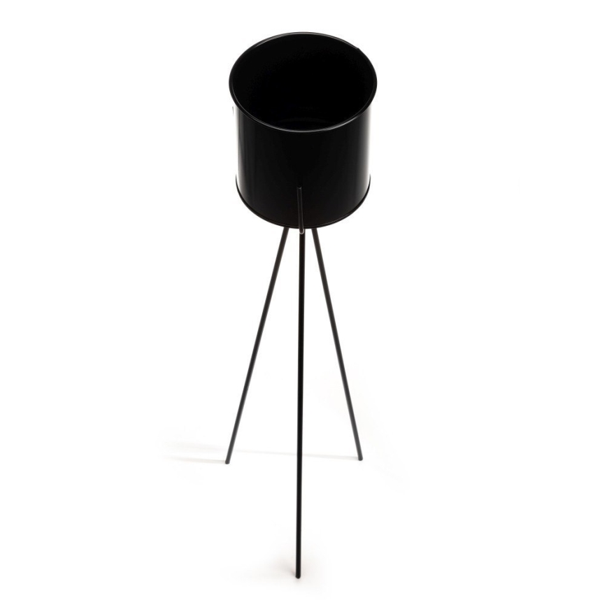 Stojan na kvety TRIPOD 110x25 cm čierna