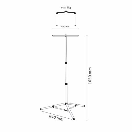 Stojan na reflektor 165 cm
