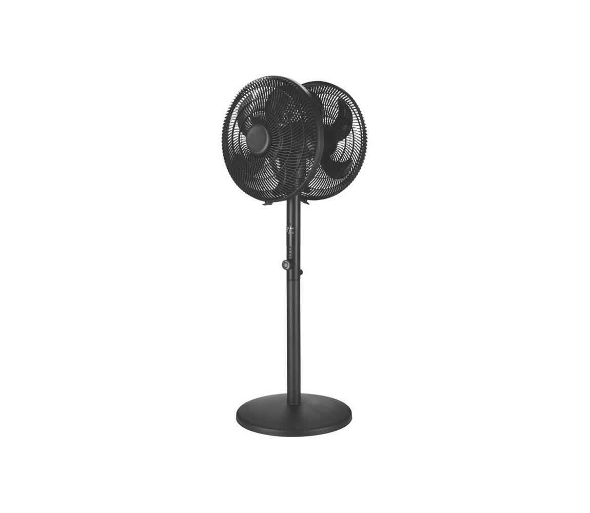 Eurolamp Stojanový látor 120W/230V, 108 cm, čierny 300-20025