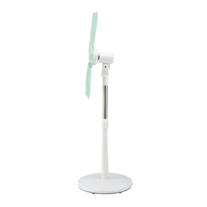 Stojanový ventilátor 15W/230V 100 cm biela/zelená