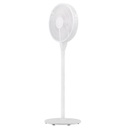 Stojanový ventilátor 25 W/230 V, 130 cm, biely, s diaľkovým ovládaním