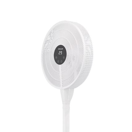 Stojanový ventilátor 25 W/230 V, 130 cm, biely, s diaľkovým ovládaním