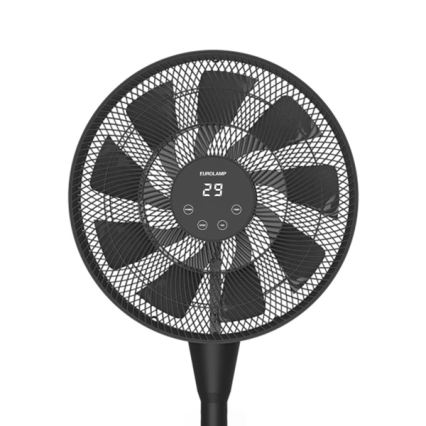 Stojanový ventilátor 25W/230V 130 cm čierny + diaľkové ovládanie