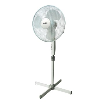 Stojanový ventilátor 40 cm, 3 rýchlosti, biela 45W