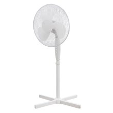 Stojanový ventilátor 40 cm, 3 rýchlosti, biely 50W