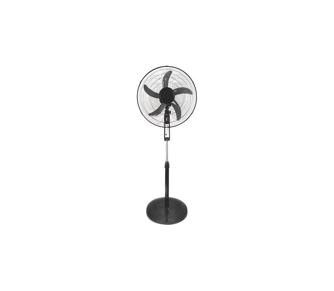 Eurolamp Stojanový látor 60W/230V 129 cm čierny + diaľkové ovládanie 300-20013