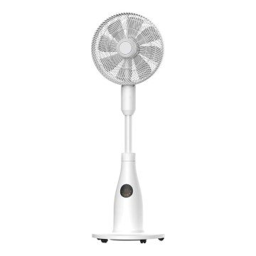 Stojanový ventilátor s hmlovým efektom 50W/230V pr. 40 cm biela + diaľkové ovládanie