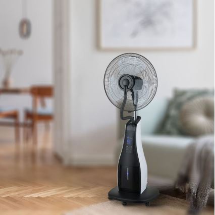 Stojanový ventilátor s rozprašovačom vody 80W/230V čierna+ DO