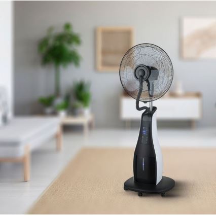 Stojanový ventilátor s rozprašovačom vody 80W/230V čierna+ DO