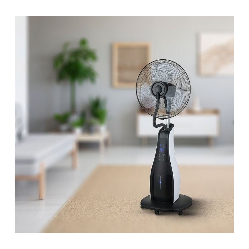 Stojanový ventilátor s rozprašovačom vody 80W/230V čierna+ DO