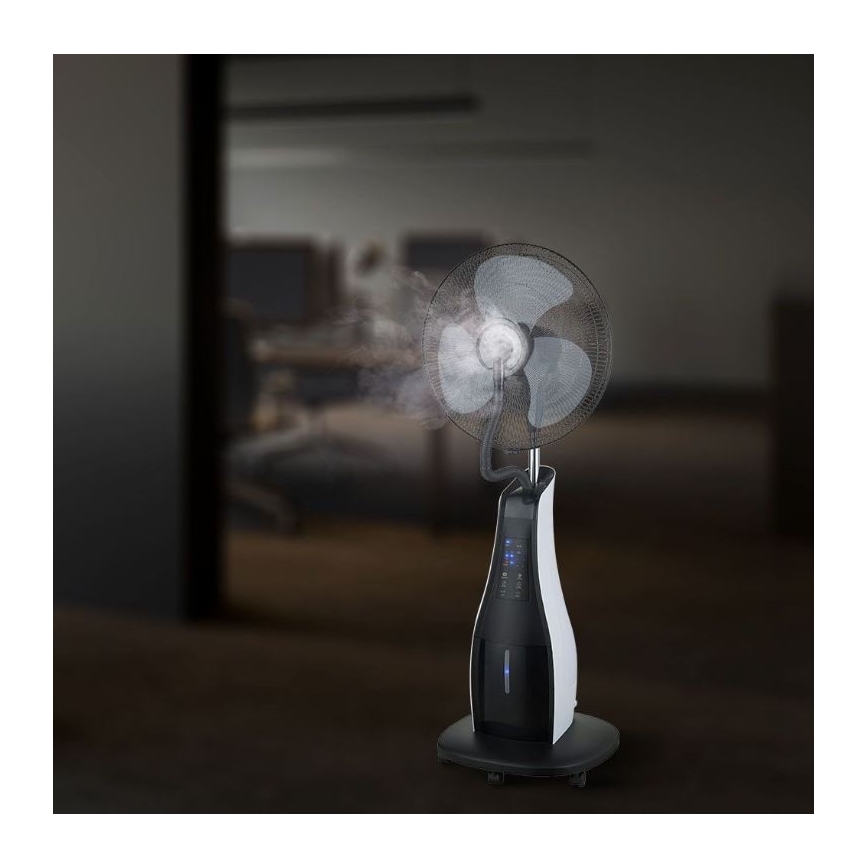 Stojanový ventilátor s rozprašovačom vody 80W/230V čierna+ DO