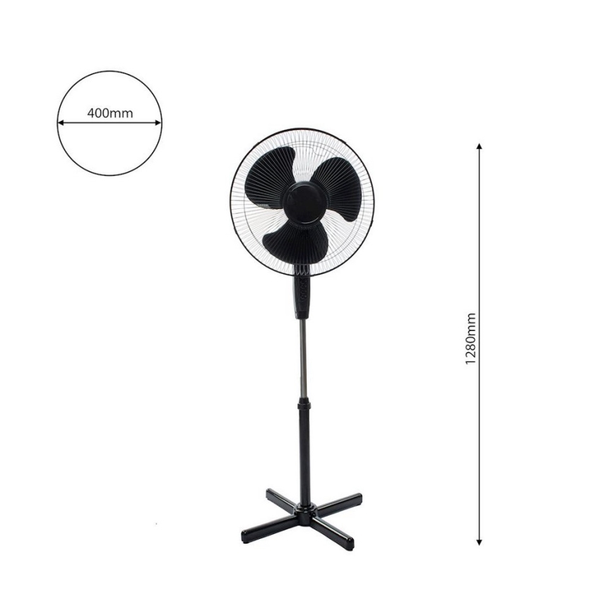 Stojanový ventilátor STANDING, priemer 40 cm, 45 W