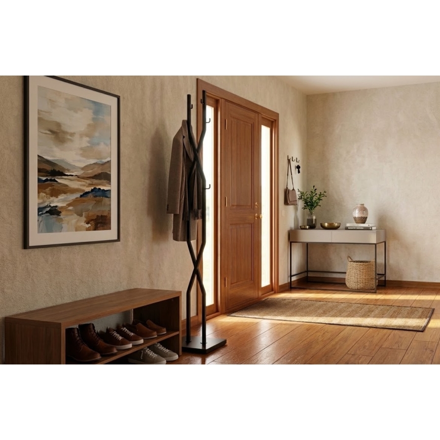 Stojanový vešiak 180x40 cm LARB čierny