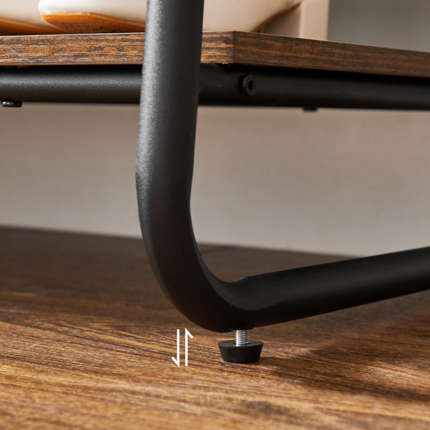 Stojanový vešiak LINEA hnedá/čierna