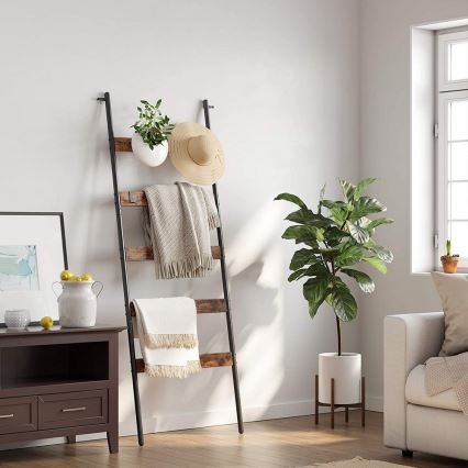 Stojanový vešiak NAVARO hnedá/čierna